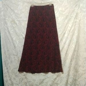 Venus Maxi shirt, lace over black.